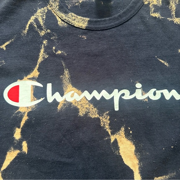 Vintage Champion Black and Tan Short Sleeve Tee - Picture 2 of 6